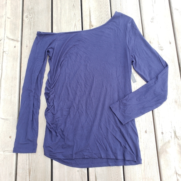 NWT Halogen one shoulder long sleeve top - Picture 4 of 4